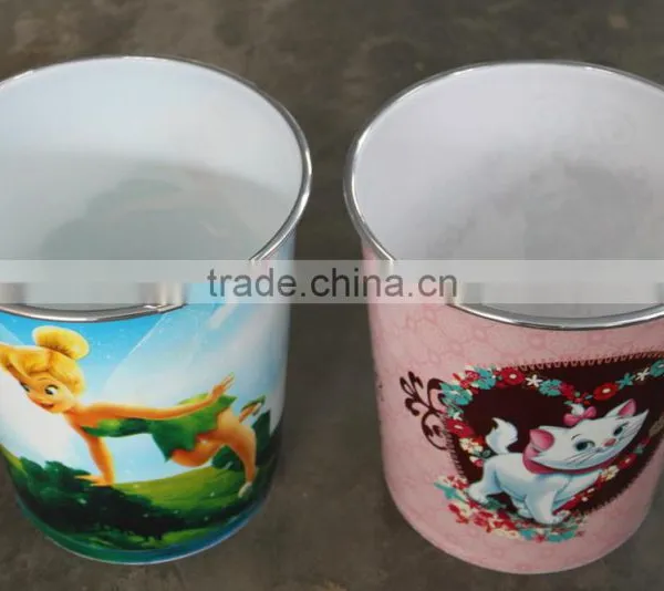 PP Material Home Use Colorful Cartoon Trash Bin photo-2