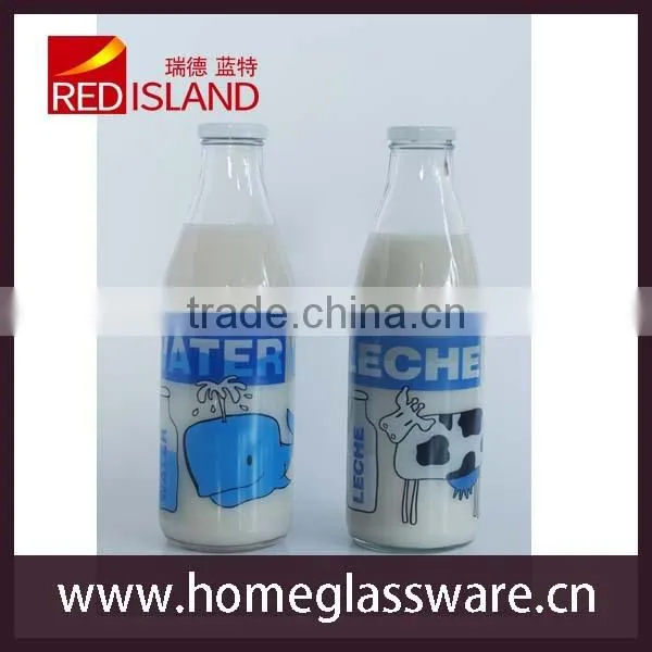 1L Glass Milk Sealed Bottle photo-3