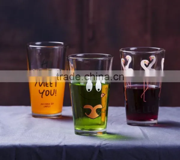 16oz Clear Glass Tea Cups Glass Juice Cup photo-6