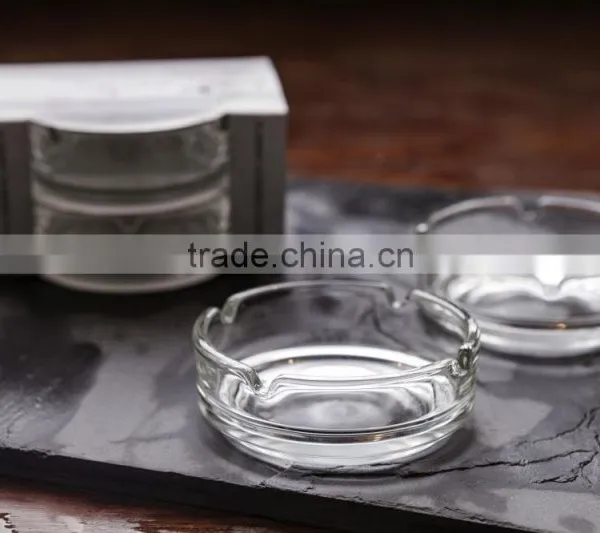 Round Glass Ash Tray Clear Glass Ash Tray photo-4