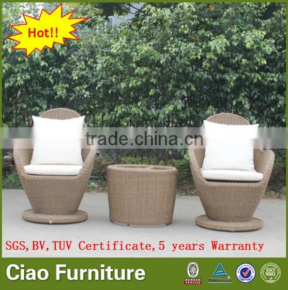 Garden Furniture Bistro Coffee Set Rattan Table and Chair for Sale photo-5