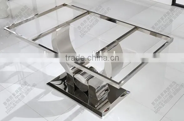2015 Best Seller Marble Dining Table/stainless Steel Dining Table AH 2197 photo-6