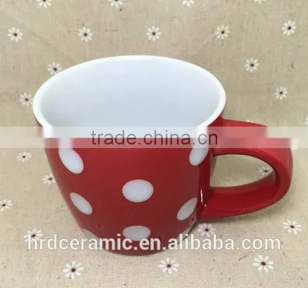 Stocked Cheap Red Ceramic Cup,Ceramic Coffee Cup , Milk Mug photo-4