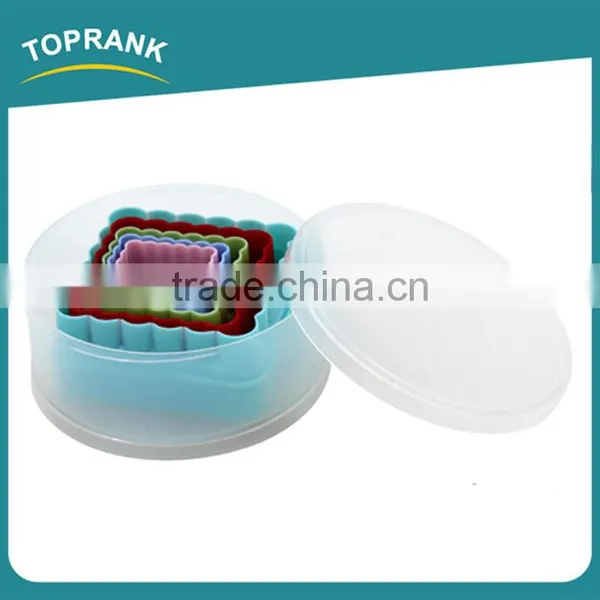 Toprank Trade Assurance Wholesale Colorful 6PCS Square Cake Cutter Cookie Press Cutter Set Cake Cutter Baking Tools photo-2