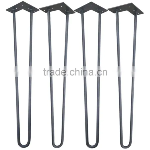 28 Inches Chrome Furniture Part Solid Wire Hairpin Metal Coffee Table Hairpin Legs photo-3