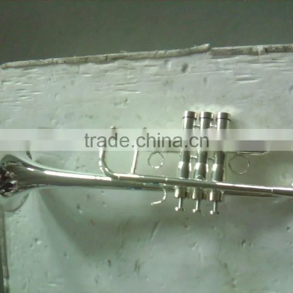 Silver Plated C Key Heavy Trumpet photo-2
