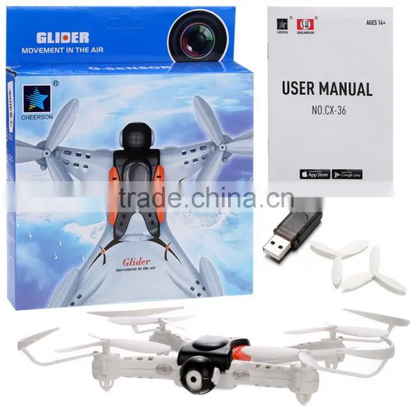 Cheerson CX-36C 2MP Camera Mini Helicopter WiFi Control Quadcopter LED Strobe Light RC Drone With Phone Gravity Sensor photo-6