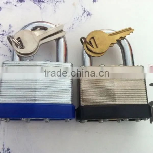 Laminated Aluminium Padlock With Normal or Long Steel Shackle photo-6