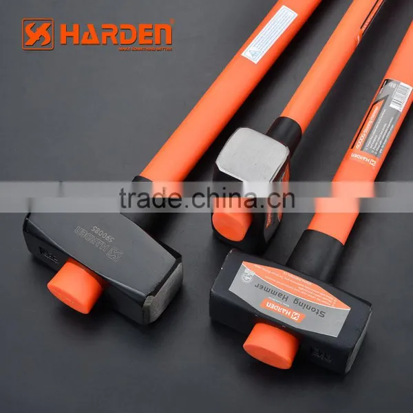 Professional Carbon Steel Stoning Stong Hammer With Long Flbreglass Handle photo-4