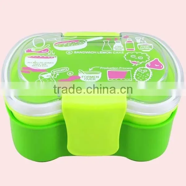 1400ML 2 Layers of Bowknot Bento Lunch Box photo-6