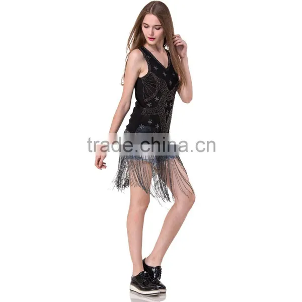 Domin Fashion Beading and Sequin Tops for Women 2016 photo-5