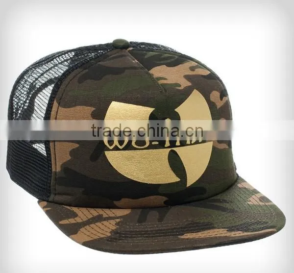 2015 New Style Camo Gold Screen Printed Trucker Hats photo-3