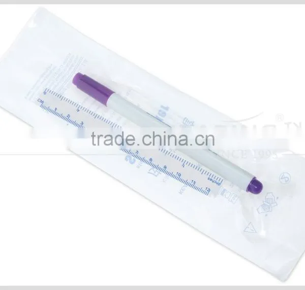 Kearing Violet Skin Surgical Marker Fine Tip 0.5mm With Sterile Package Bag & Ruler Doctor Use# SM05 photo-2