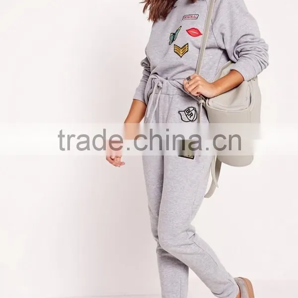 2016 New Design Girls Grey Cheap Fashion Sport Pants photo-2