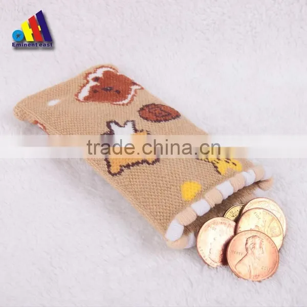 2014 Cotton Nylon New Design Pink Color Coin Wallet photo-2