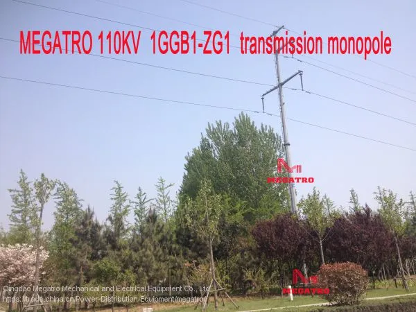 MEGATRO 110KV 1GGB1-ZG1 Transmission Monopole photo-4