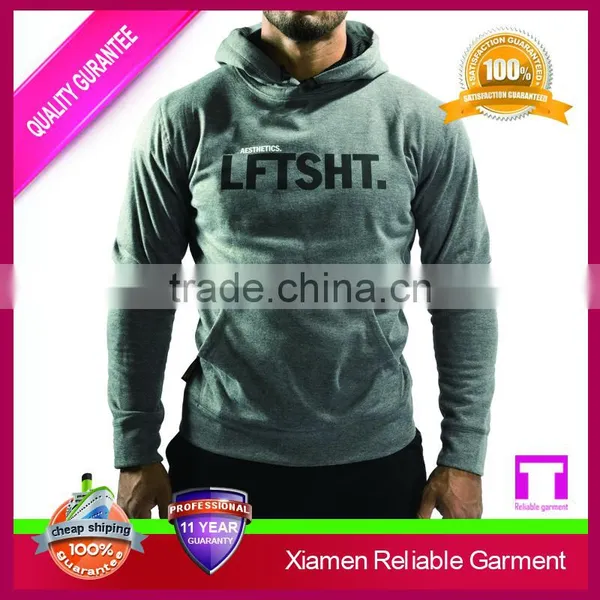 2016 New Hip Hop Hoodies and Dry Fit Male Gym Fitness Sports Clothing Manufactuer photo-3