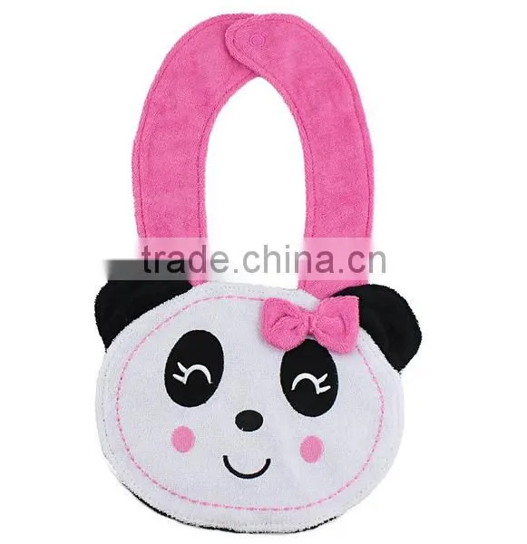 Wholesale Applique Cotton Custom Soft Animal Wholesale Dental Baby Bibs Necklace photo-4