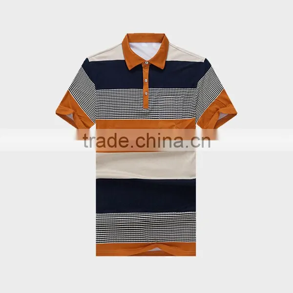 2015 Men's Bulk Polo Shirt With Breton Stripe photo-2