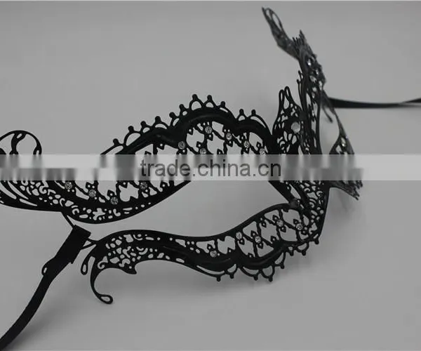 Metal Italy Venetian Mask Masquerade Rhinestones Filigree Vampire Diaries photo-2