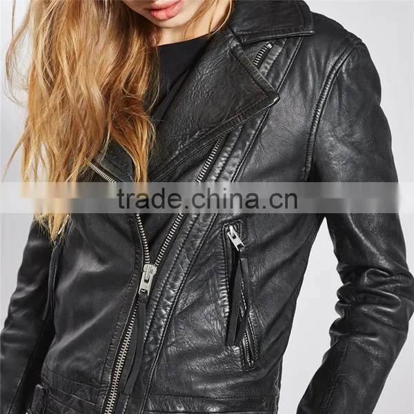 Custom Italian Cool Quilted Bomber Leather Motorcycle and Biker Jacket photo-3