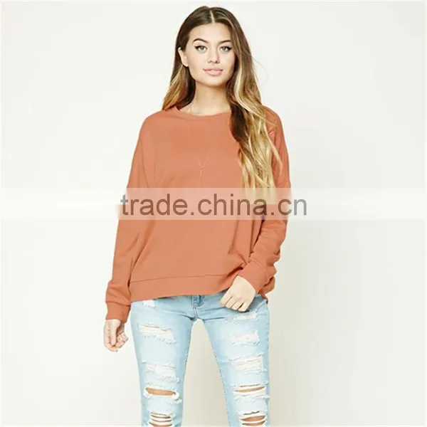 2017 OEM Top Selling College Solid Oversized Sweatshirt Without Hood photo-6