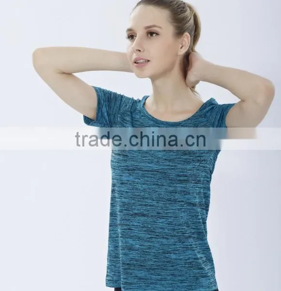 Compressed Circle Neck OEM Service T-Shirt Sports Jersey New Model Women Sportswear photo-5