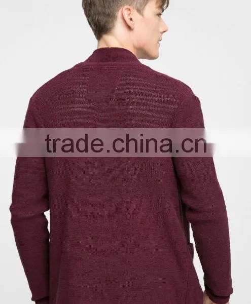 Men's Fashionable Heavy Causal Shawl Collar Knitted Cardigan Sweate With Wholesale Price photo-3