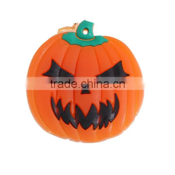 Plastic Halloween Pin Brooches Pumpkin Orange-red Custom Logo Brooch photo-2