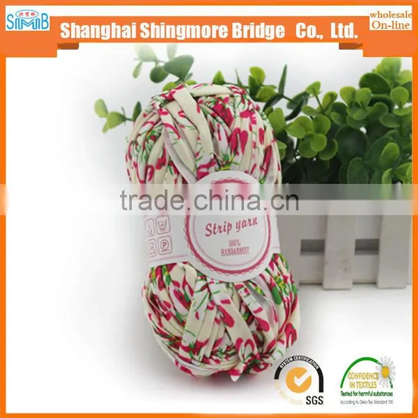 Online Shopping Knitting Yarns China Supplier Best Wholesale Oeko Tex Certified Polyester Fabric Printed t Shirt Yarn Crochet photo-5