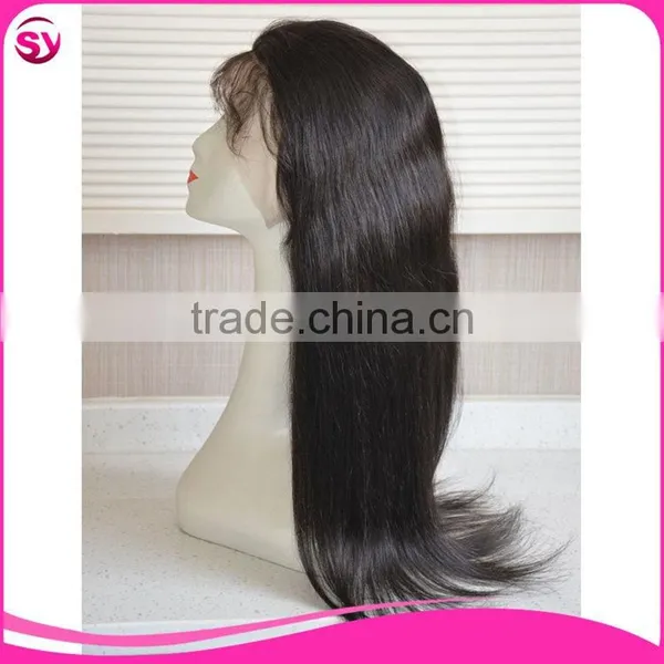 High Quality Body Wave Natural Black Brazilian Human Hair Lace Front Wig photo-2