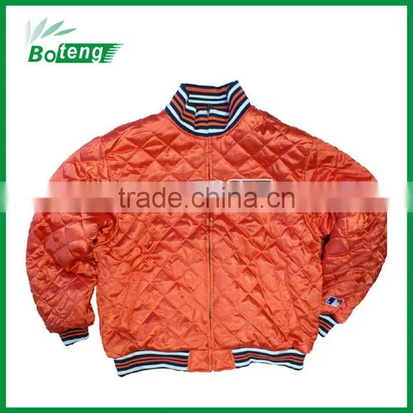 Quilt Varsity Jacket With Embroidery Logo