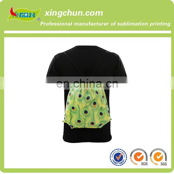 Cheap Custom Drawstring Pouch Backpack Travel Bag photo-3