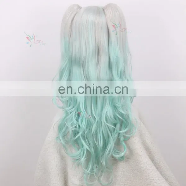 Hot Selling Japanese Lolita Ponytail Cosplay Wigs Hatsune Miku Wig photo-3
