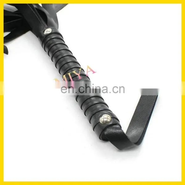Classic Faux PVC Leather Whip for Party Favor Toy photo-6