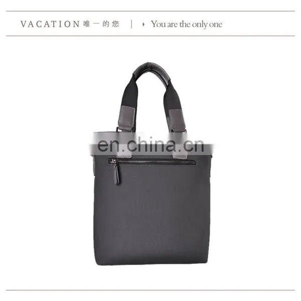 Genuine Cow Leather Portable Shoulder Business Bag for Man Meeting Use photo-5