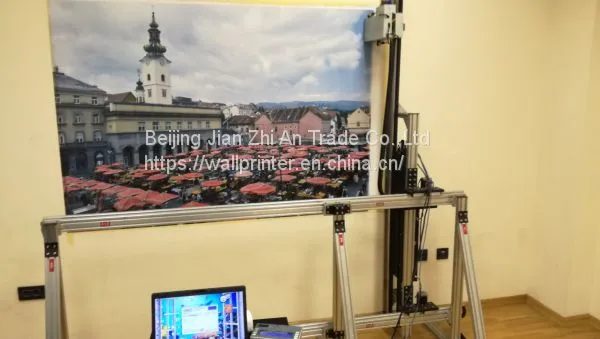 Wall printer to print fresco on wall directly and automatically