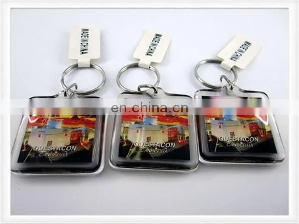 Clothing Shape With Custom Design Card Inserted Blank Acrylic Keychain photo-3