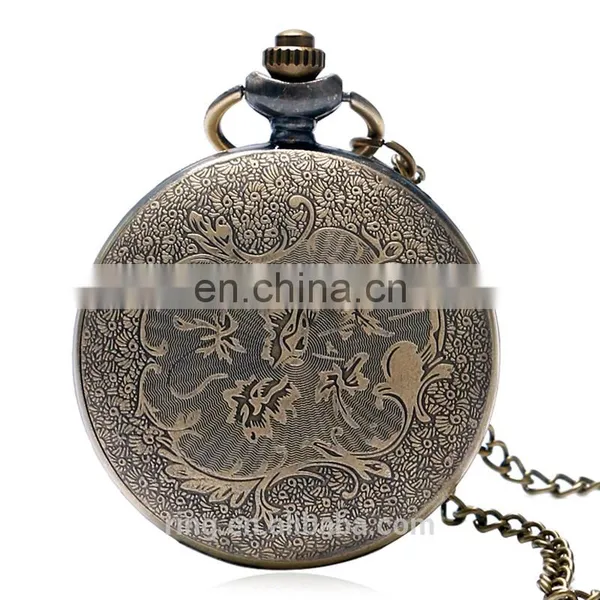 Factory Direct Sell Hawk Quartz Pocket Watch Necklace Pendant Waterproof Unisex Eagle Design Pocket Watch photo-6