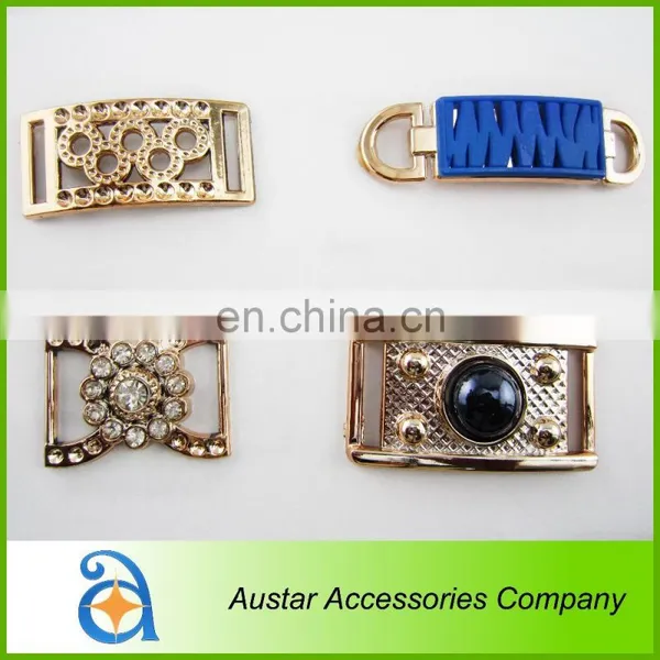 Shoes Accessories Plastic Gold Shoe Buckles