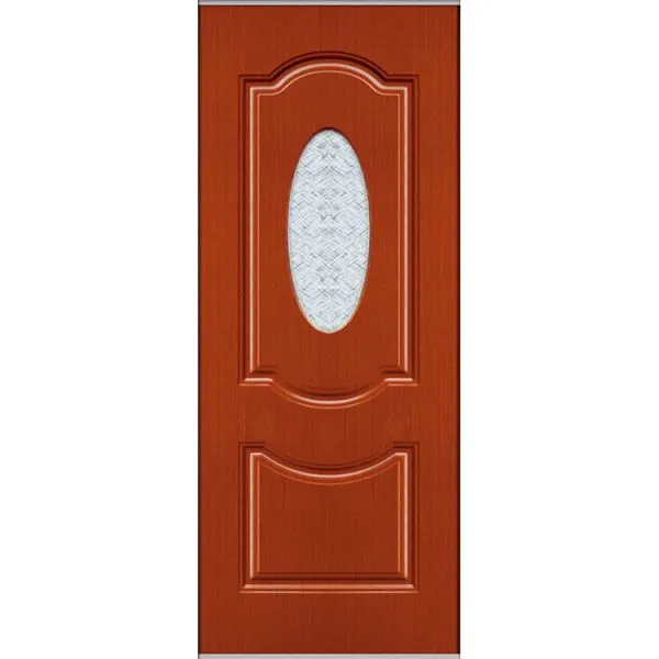 Hot Sales Pvc Waterproof Wpc Door Skin With Glass Design photo-3