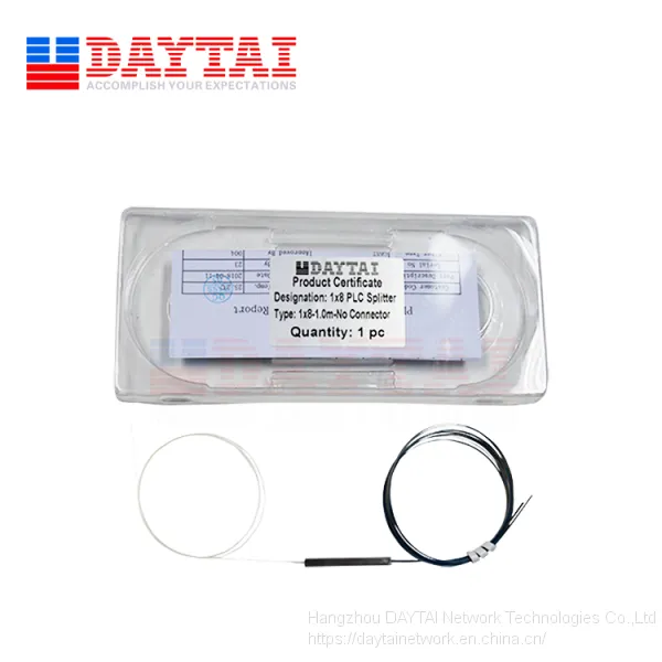 1m Length Pigtail FTTH Bare Fiber Optical 1x8 PLC Splitter