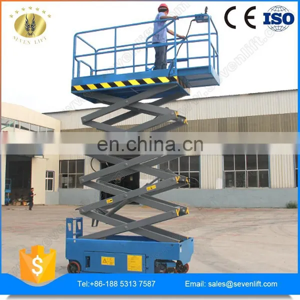 10m Self Propelled Mobile Moveable Hydraulic Scissor Boom Lift for UAE photo-6