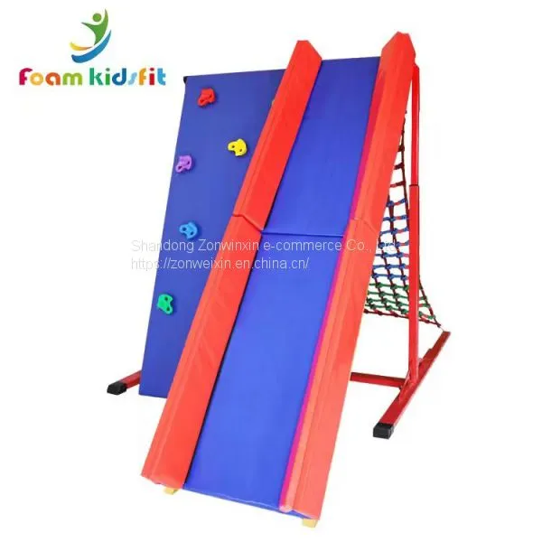 Kids  indoor playground equipment climbing  fram with sliding toys
