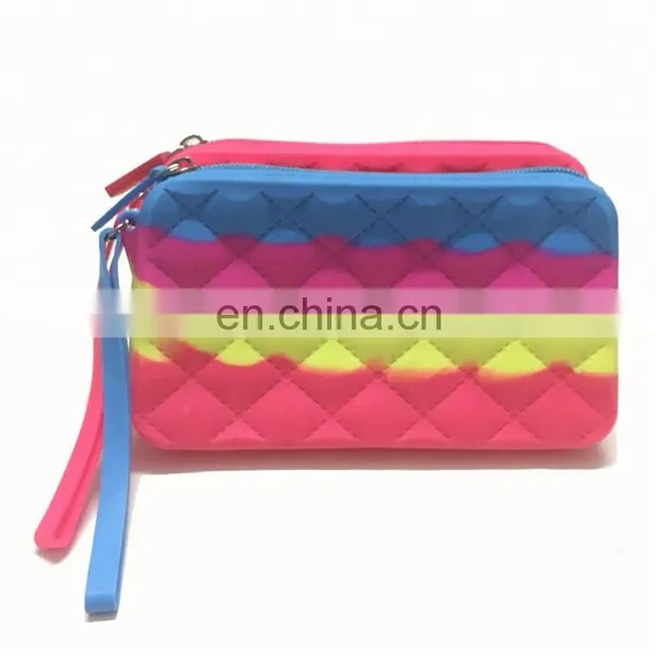 US Hot Women Clutch Purse Bags Custom OEM 3 Color Straps Mixtur Silicone Fashion Cheap Wallets photo-2