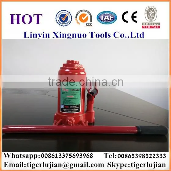 2016 Arrival Hot Selling in China Famous Brand Name Xingnuo 10-ton Capacity Hydraulic Red Color Bottle Jack/hydraulic Jack photo-3