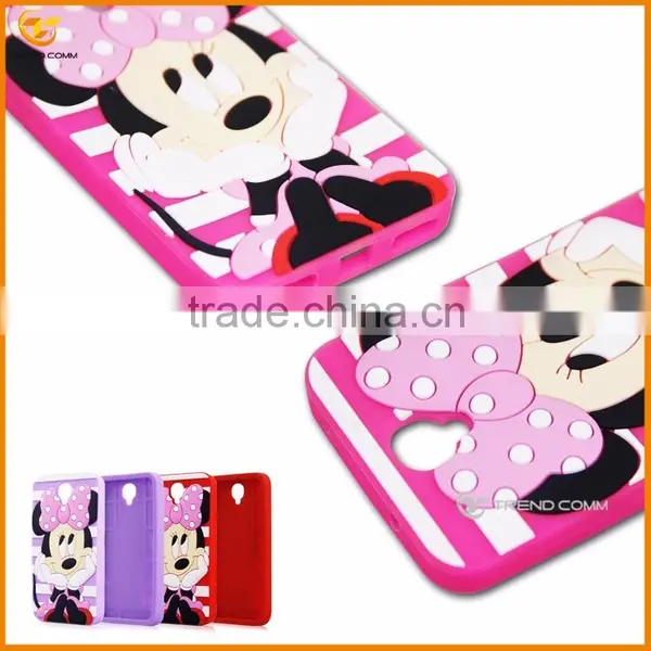 China Supplier Cute Cartoon Silicon Soft Cover Case for Alcatel OT6037 photo-2
