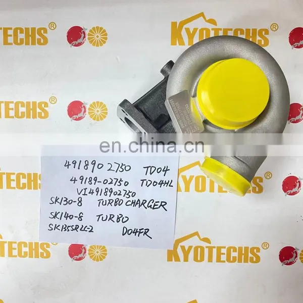4918902750 TD04 49189-02750 TD04HL VI4918902750 SK130-8 TURBOCHARGER SK140-8 TURBO SK135SRLC-2 D04FR photo-2