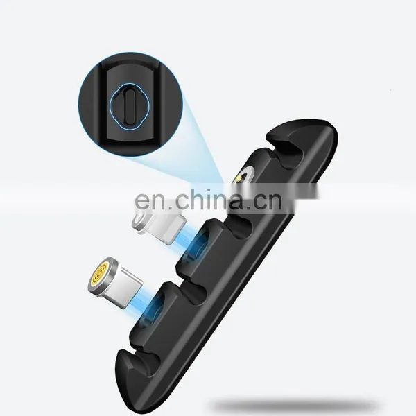 540 Degree Rotation 3 In1 Fast Charging Cable Led Luminous Flowing Magnetic Charging USB Cable for Iphone photo-4