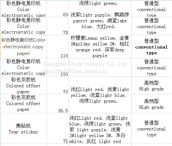 Colored Offset Paper photo-5